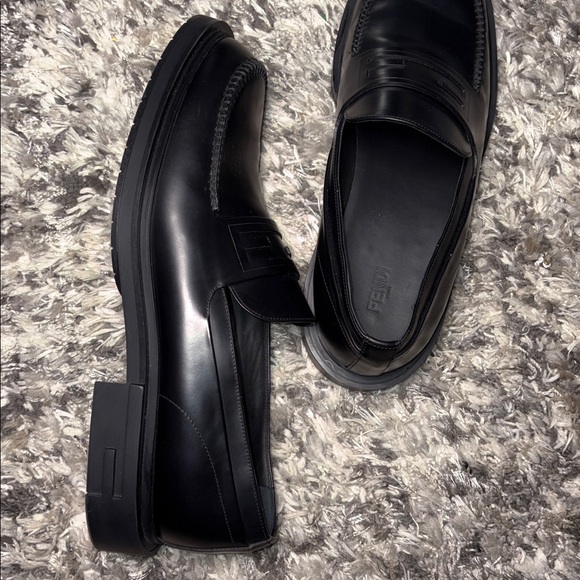 FENDI Frame Leather Loafer Size 12 - Picture 5 of 16